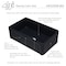 Alfi Brand 33" Black Reversible Sgl Fireclay Farmhouse Kitchen Sink AB3320SB-BM - alternate 8